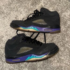 Black and Purple Sneakers